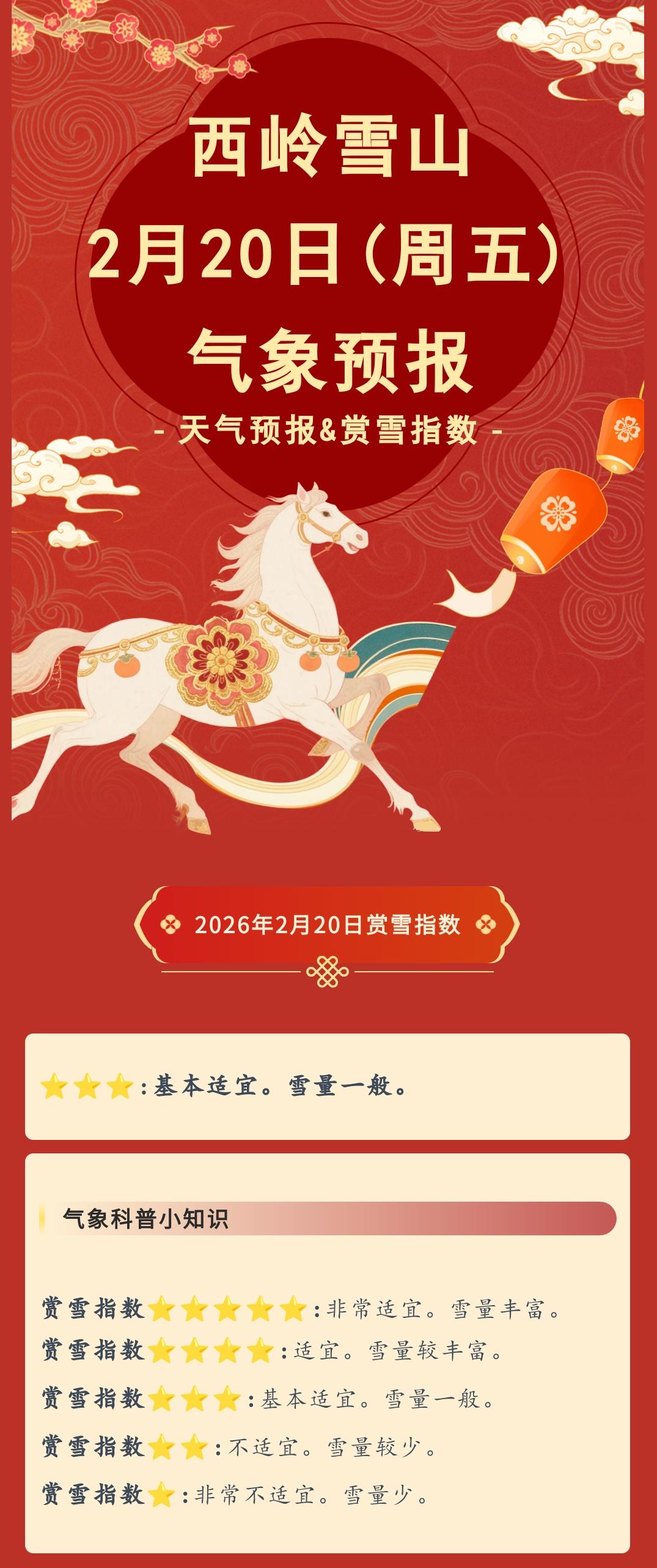 前往景区游玩请做好保暖防护，穿戴防滑鞋具与防风御寒衣物，密切关注最新气象，谨慎慢