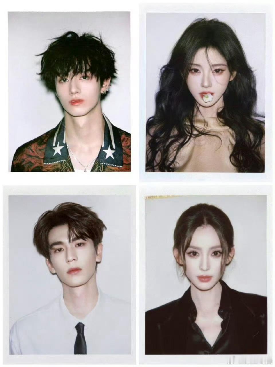 网友选出的撕拉片最好看的四位，鞠婧祎、朱志鑫、张凌赫、古力娜扎 ​ ​​​