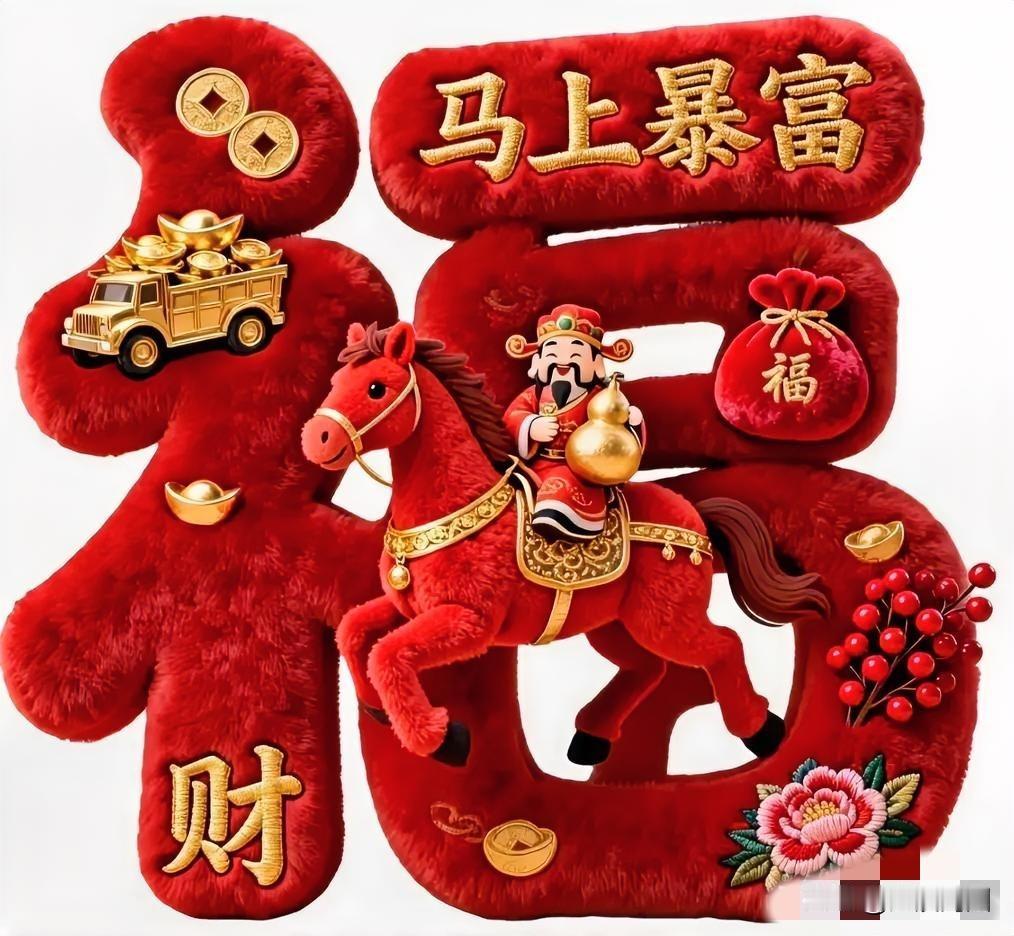 新年马上就到啦，谁不想招财进宝、马上暴富呢！今年是马年，各种和马有关的吉祥话都冒