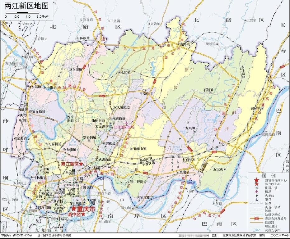 重庆市发布北碚区、两江新区新版标准地图，来看看你家在那个位置！

近日，重庆市规