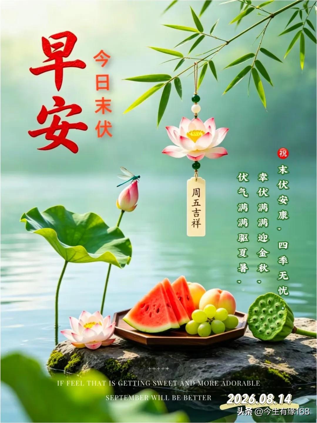 时光匆匆，转眼迎来末伏。三伏酷暑终于走到尾声，秋天正踏着轻盈的脚步缓缓而来。
