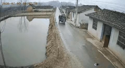 电动车算逃逸吗？
哈哈哈：大家把画面放大，仔细看看，是不是电动三轮车在高速拐弯行