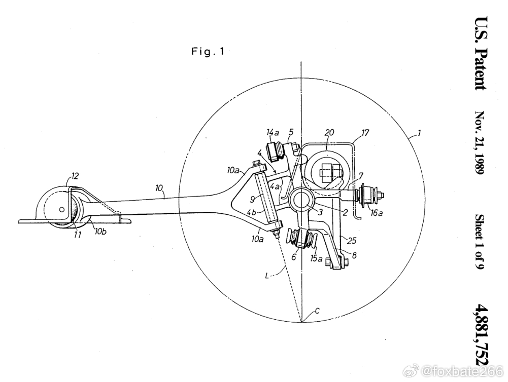 US4881752 。。。Honda家1989年“纯几何”control bla