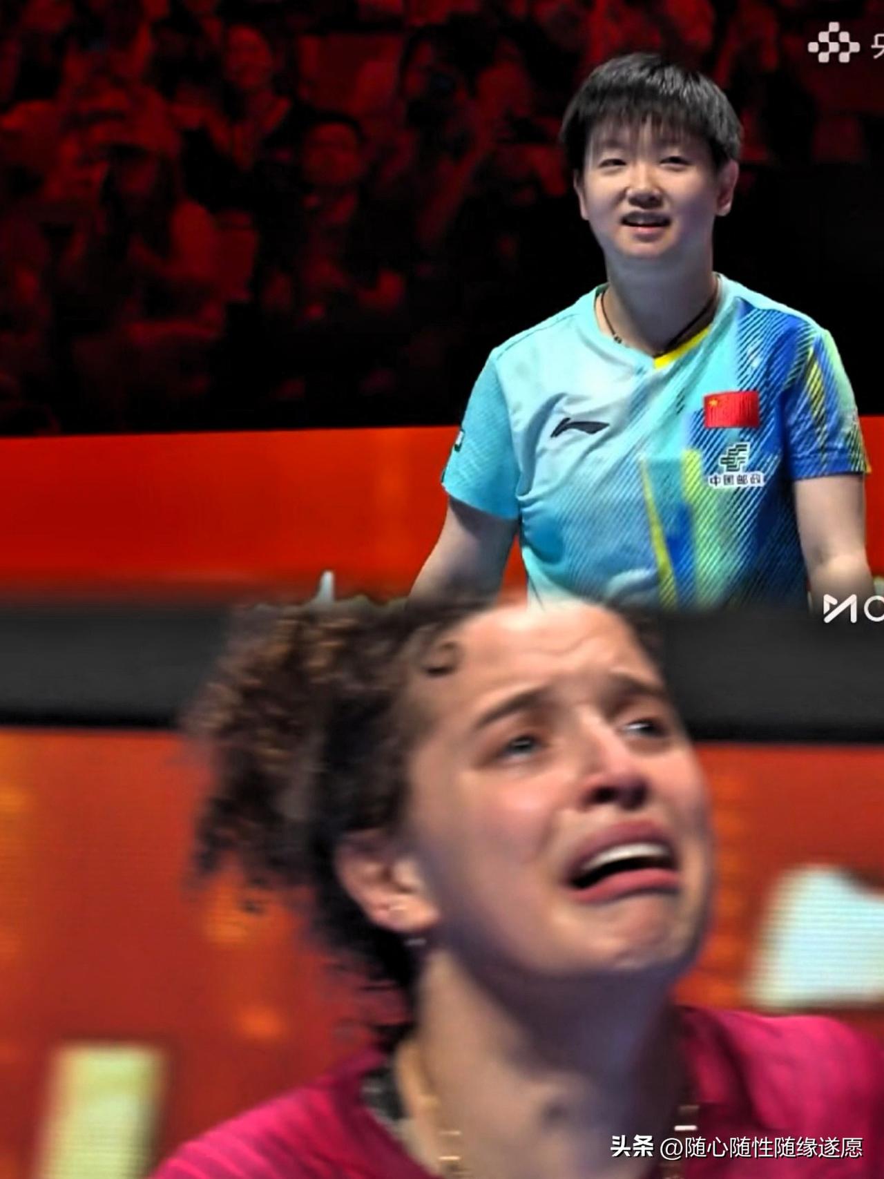 孙颖莎的笑容有多甜！

孙颖莎：高达不要哭了，你能拿下三局就已经很不错了！

这