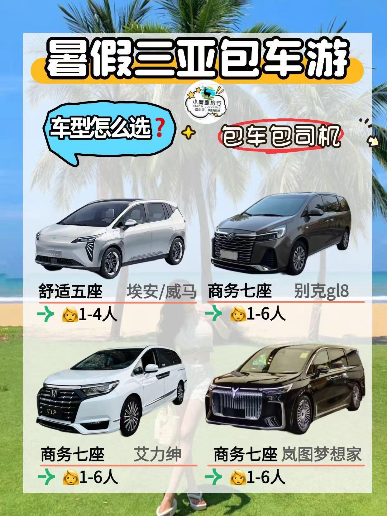 🌴三亚暑假包车游攻略｜选对车型玩得更爽！||附隐藏服务大公开～ 来三...