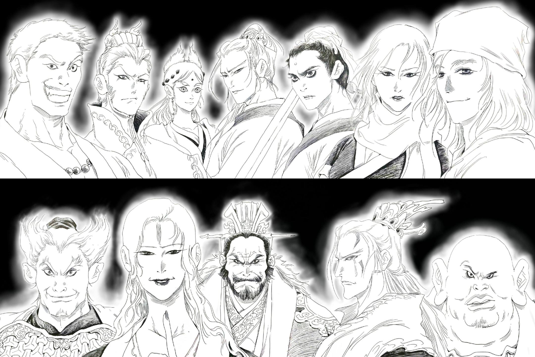 虹猫蓝兔七侠传拟人。“天地之间，只留一泪”