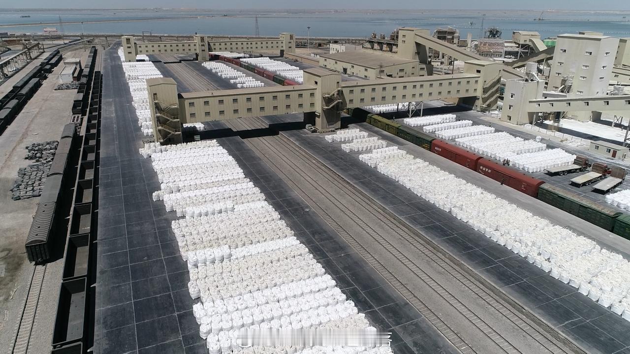 国铁头条【青藏铁路，撑起盐湖物流“生命线”】23台叉车往来穿梭，吊臂起落有度，将