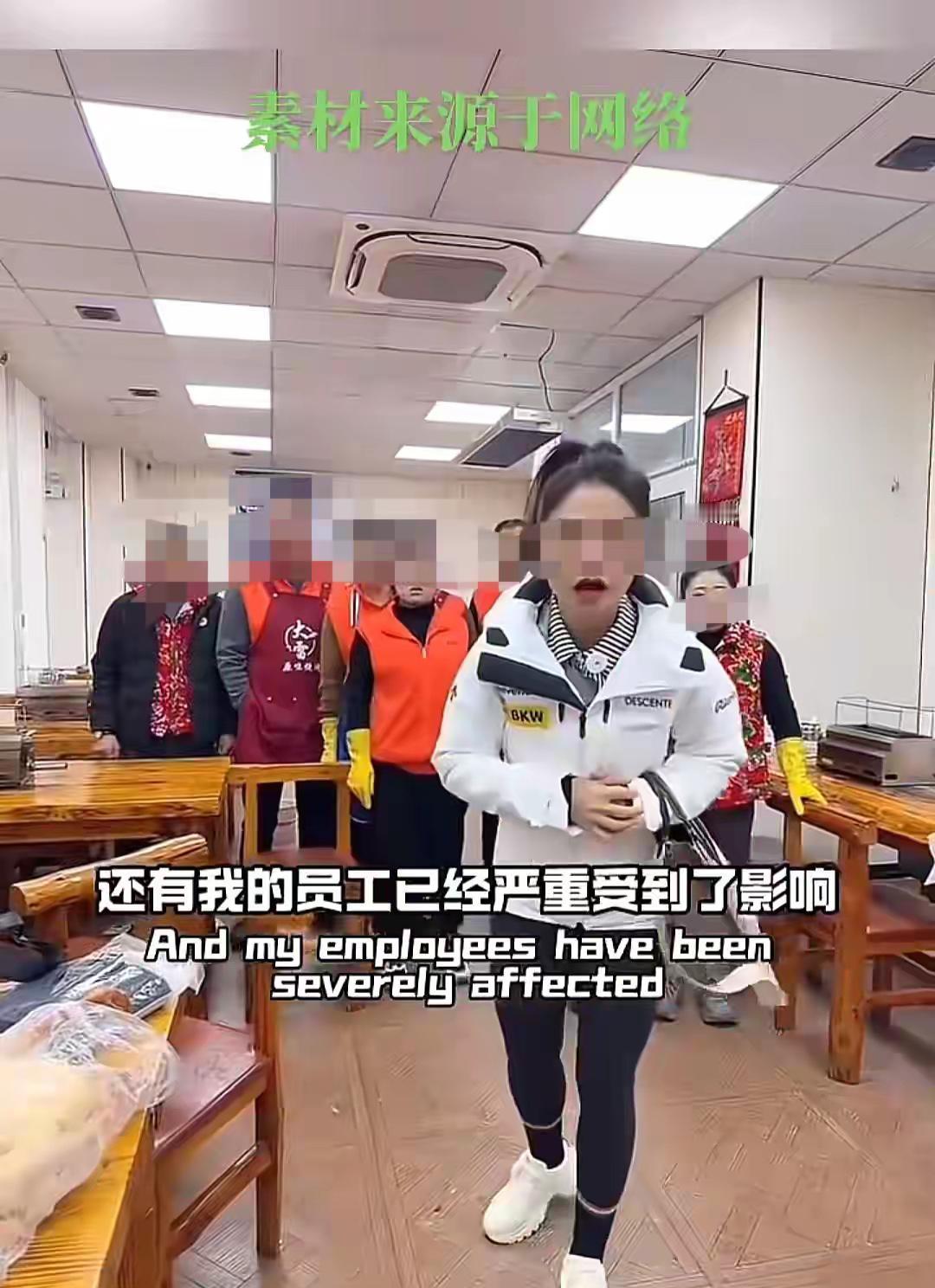 长春大雷烧烤一家网红店，老板娘就是有点穷人乍富的感觉，因为一件185元的衣服，搞
