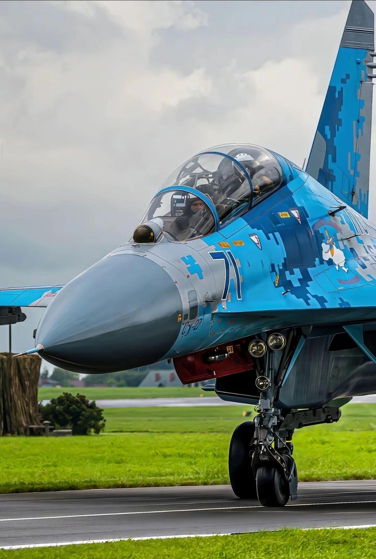 苏-27UB：“基辅幽灵”的专属座驾？
 
这是苏-27系列的双座教练/战斗两用