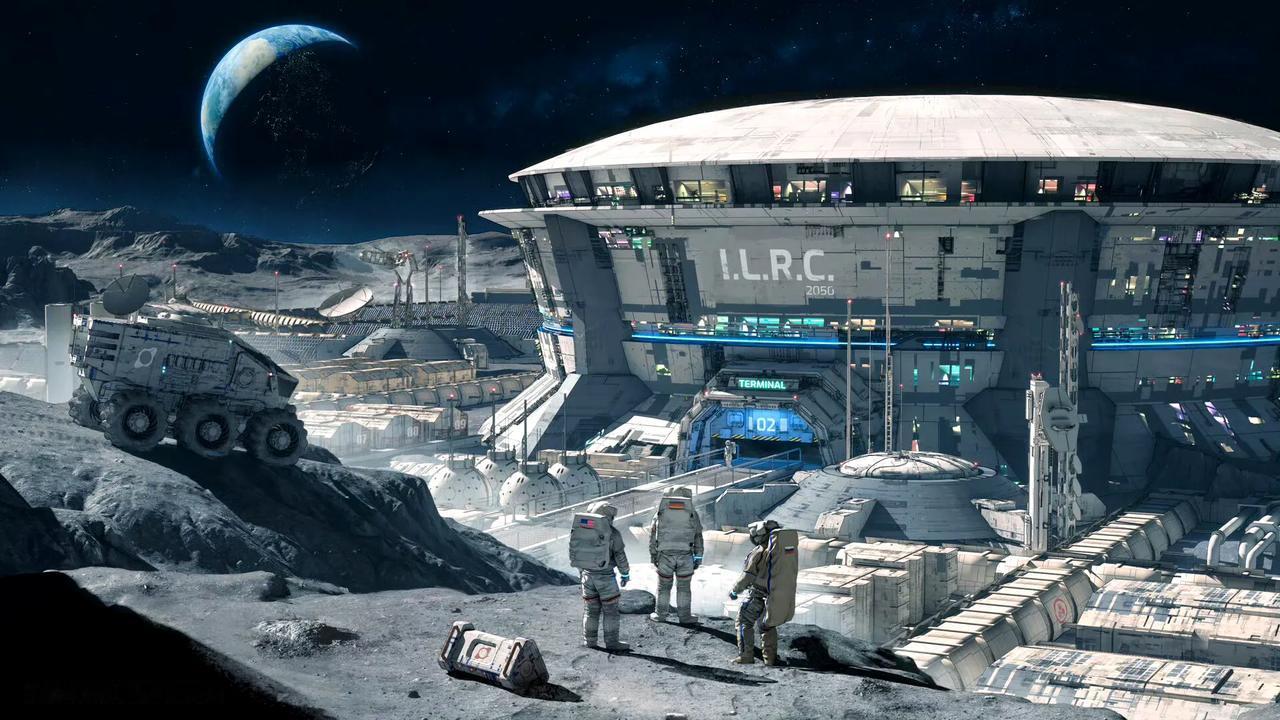 概念设计师marcel-deneuve的太空殖民地插画作品