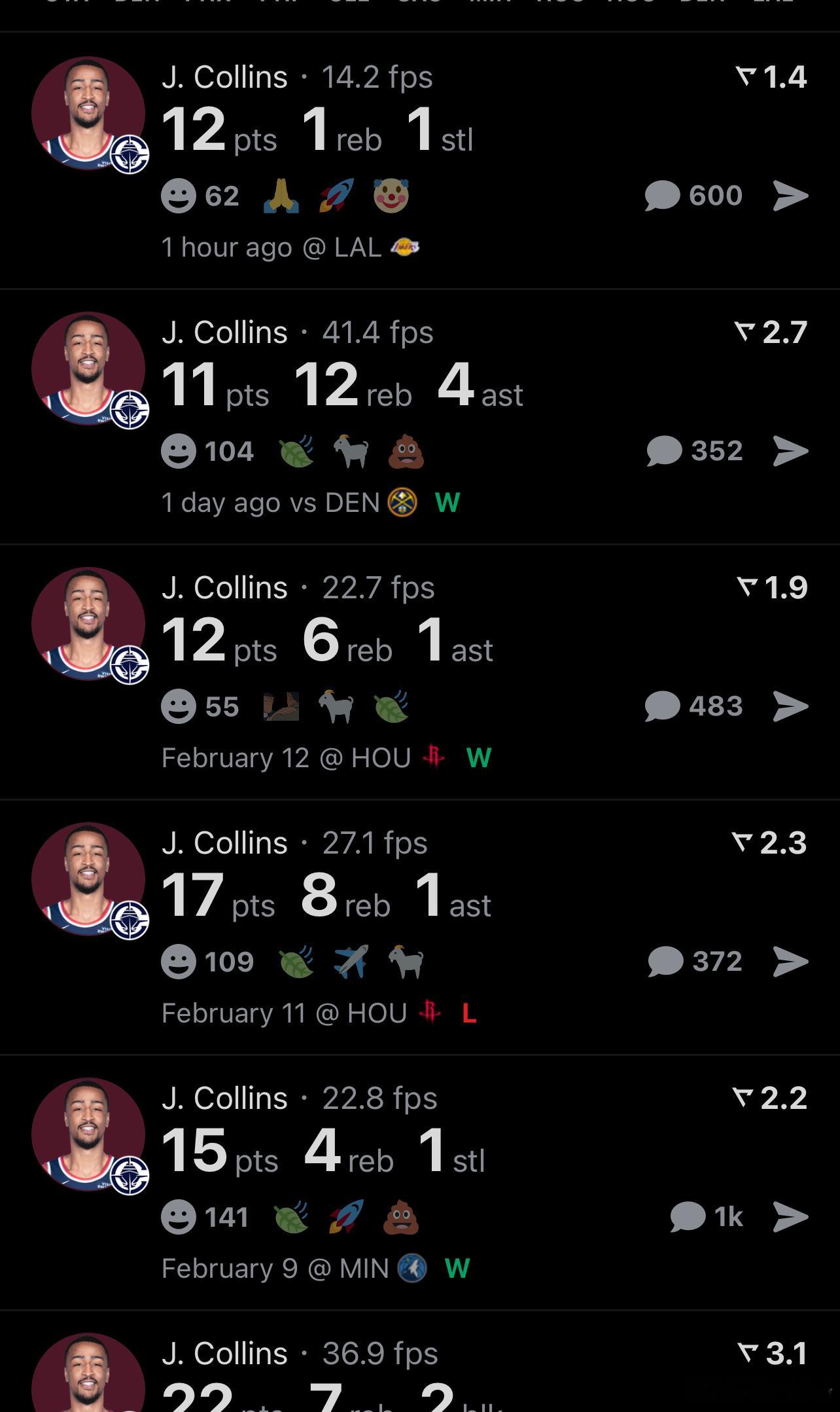 科林斯，快船的二当家，目前没有他的最新情况！ 