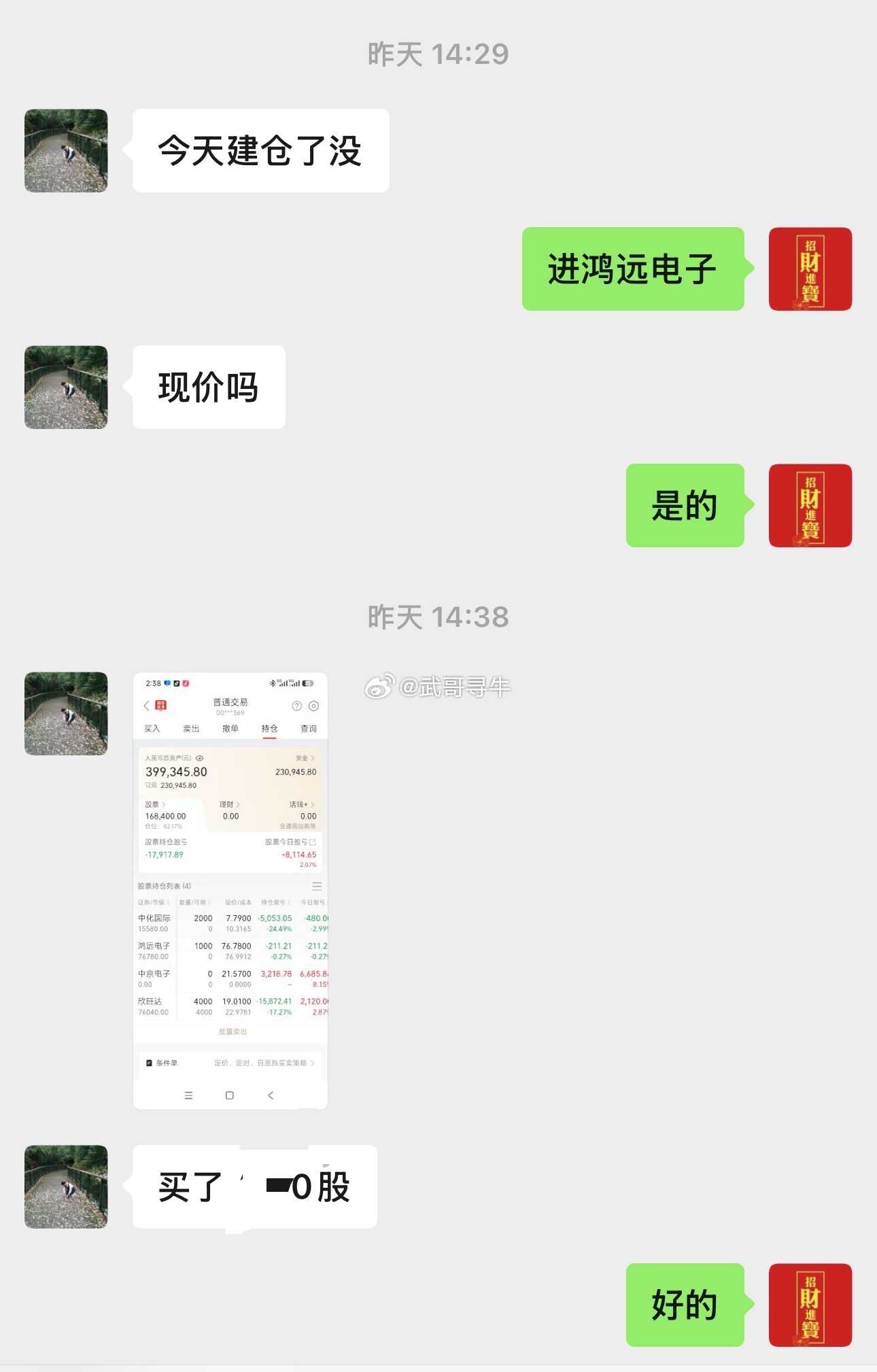 今日看盘  鸿远电子如何？恭喜吃肉继续