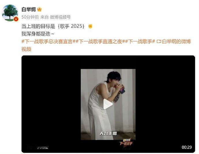 没想到在看到白举纲的状态这么有魅力，咱就是说在舞台之下的他和在舞台之上的他简直就