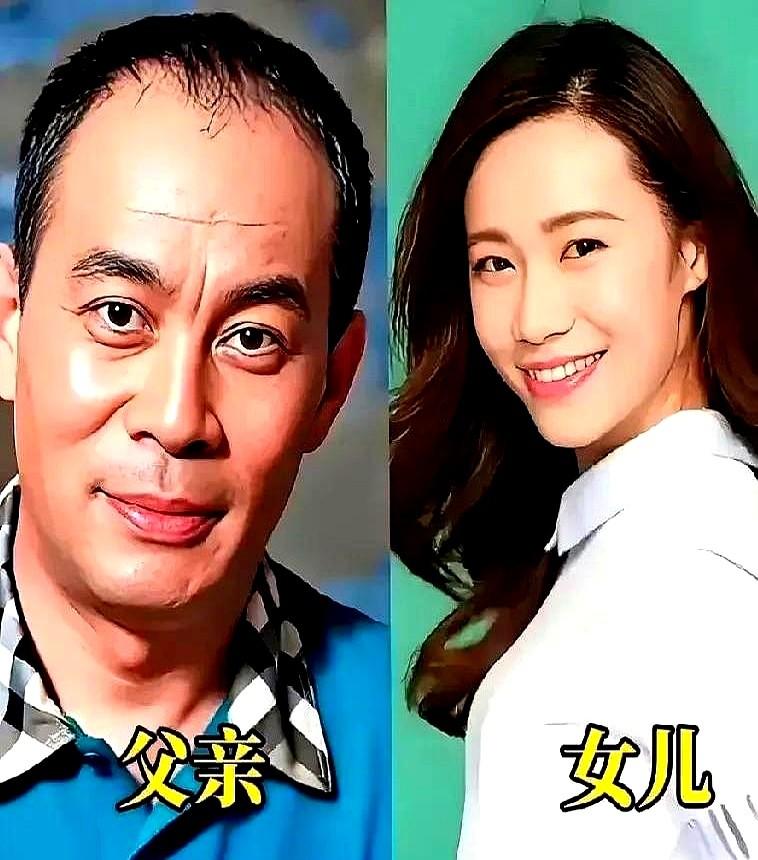 车晓和她爸同框的照片一放，网友直接看愣了。这哪里是生女儿，简直是把自己复印了一遍