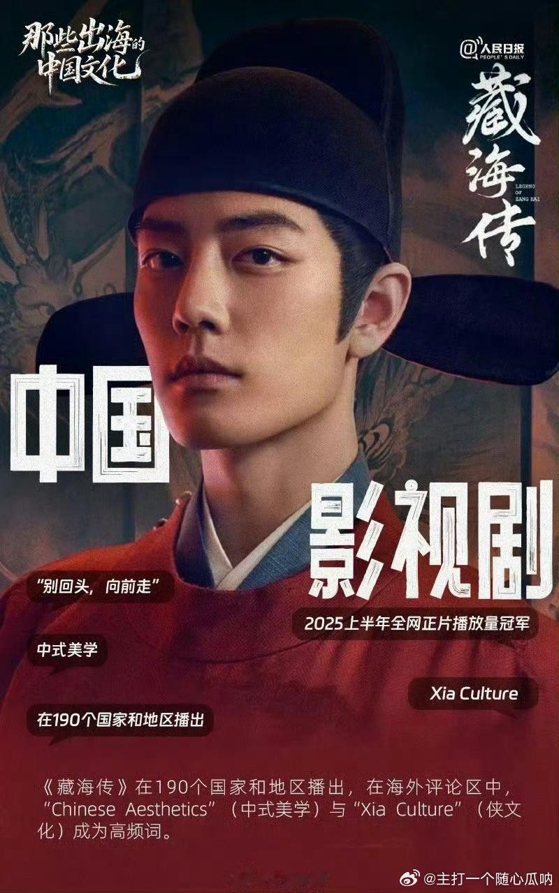 藏海传是绝对的文化输出典范时间会告诉你答案！肖战《藏海传》出口190+个国家地区