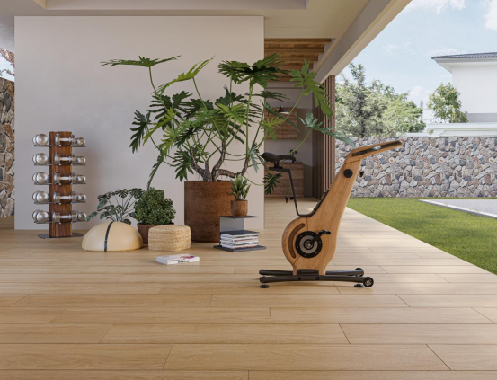 居家运动的仪式感，从一片好瓷砖开始✨月 28 日全民运动健康节马可波罗瓷砖，以自