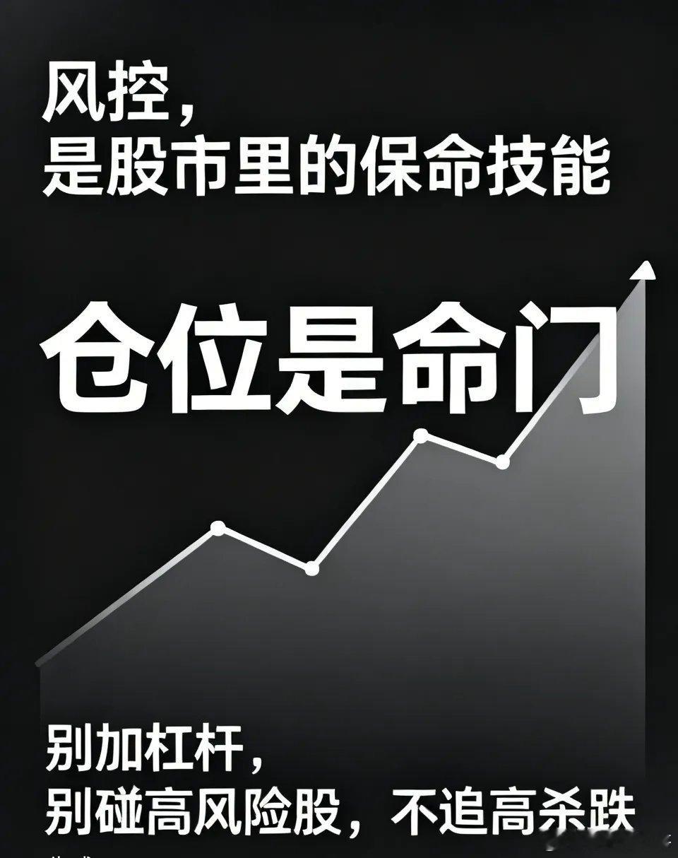 风控，是股市里的保命技能——仓位是命门很多股民亏大钱，往往是高位贪心不止盈、盲目