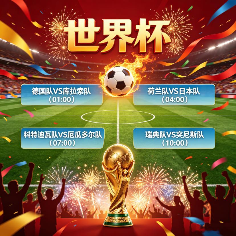 2026世界杯🏆   第一轮世界杯 01：00  德国🇩🇪VS库拉索🇨?