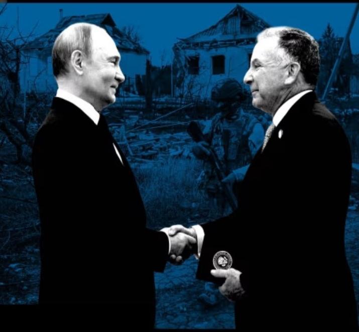 据两位乌克兰高级官员透露，维特科夫"痴迷"于这样一种想法： 如果基辅将剩余的25