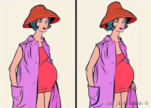 大肚婆考眼力
能找到5处不同吗[灵光一闪]