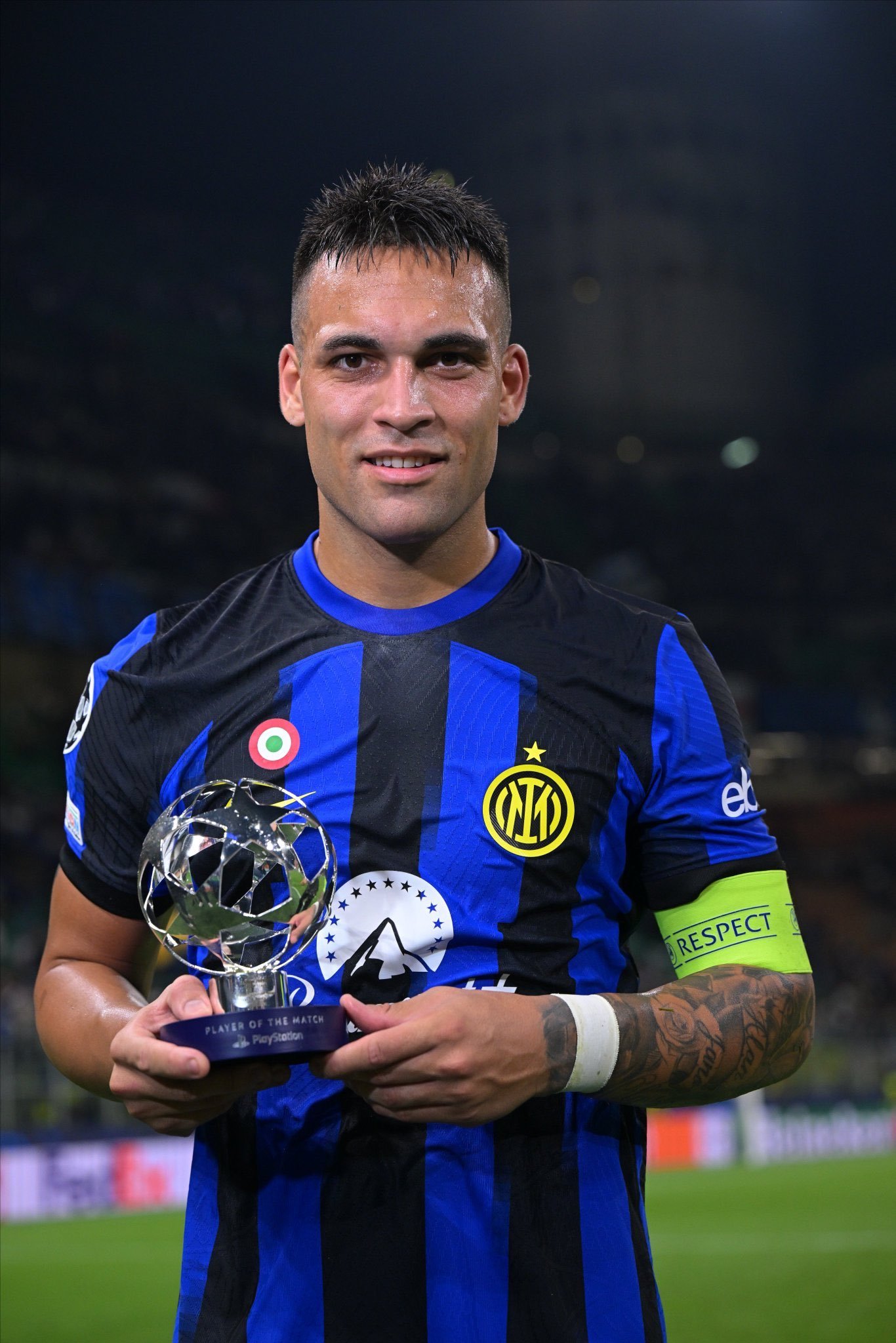 第二轮第一比赛日 xG 值最高的球队：2.96 - 国际米兰（1球小胜）2.44