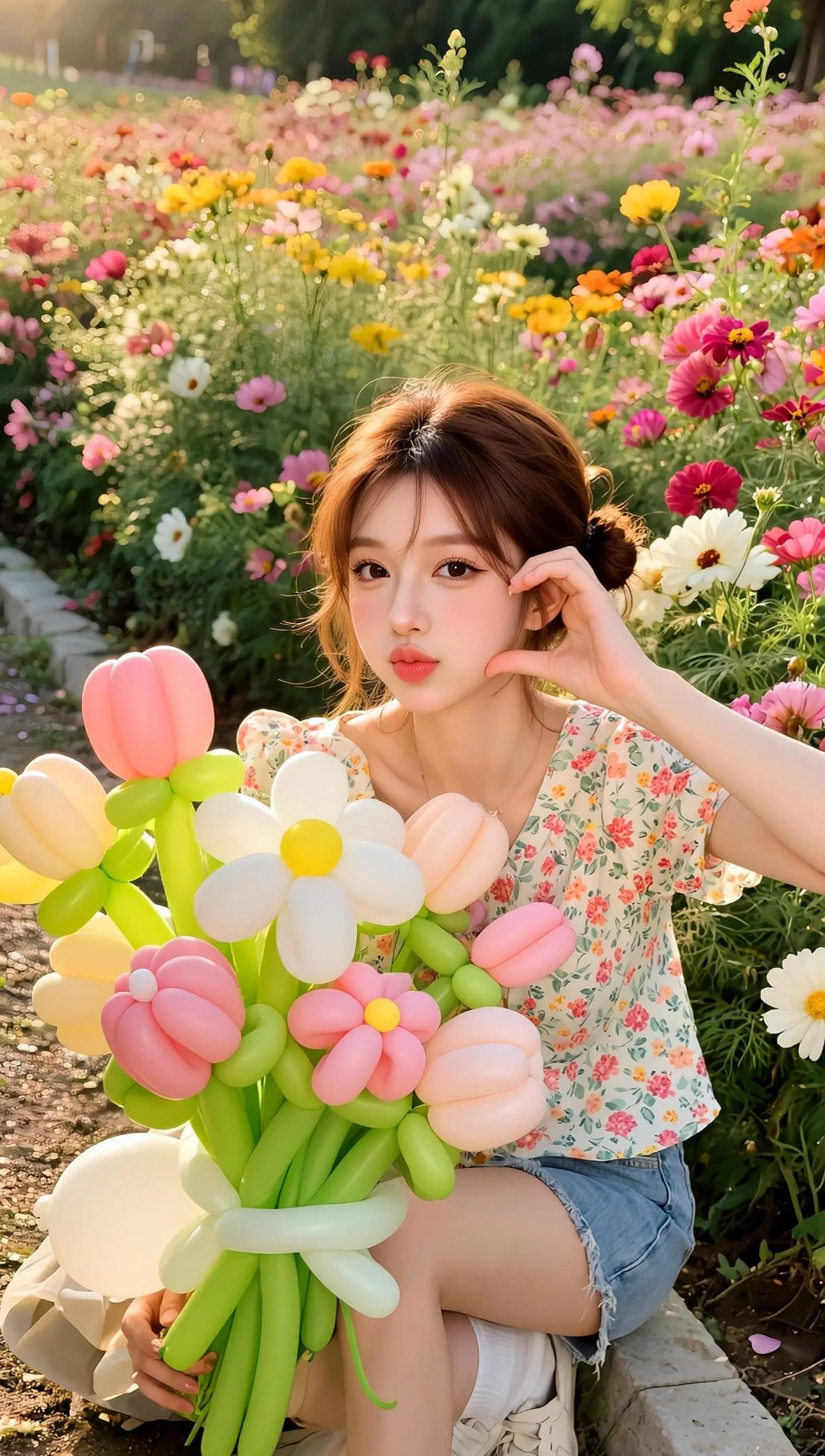 别不开心啦，请你看花花