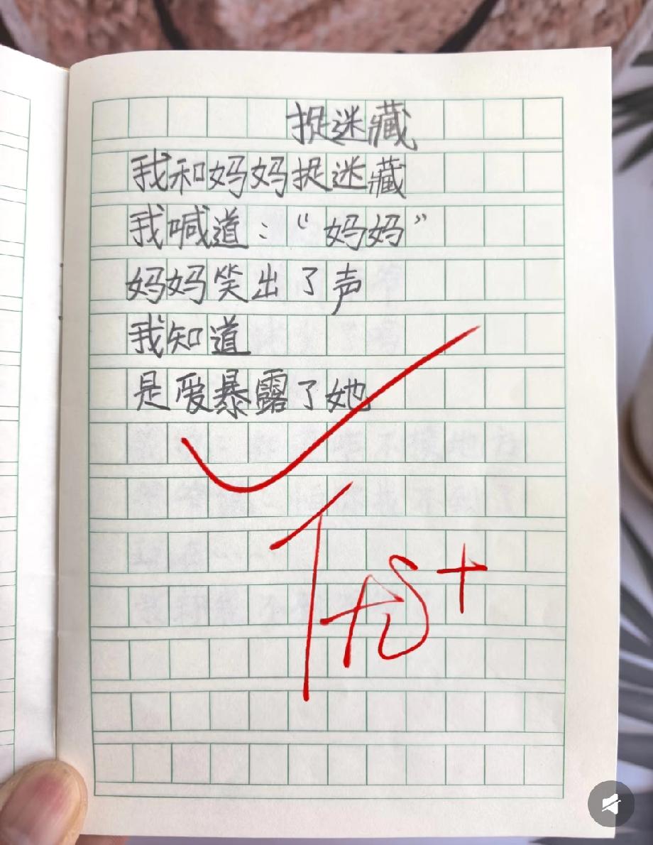 绝了！小学生作文《捉迷藏》刷屏，最后一句封神，老师直接给满分