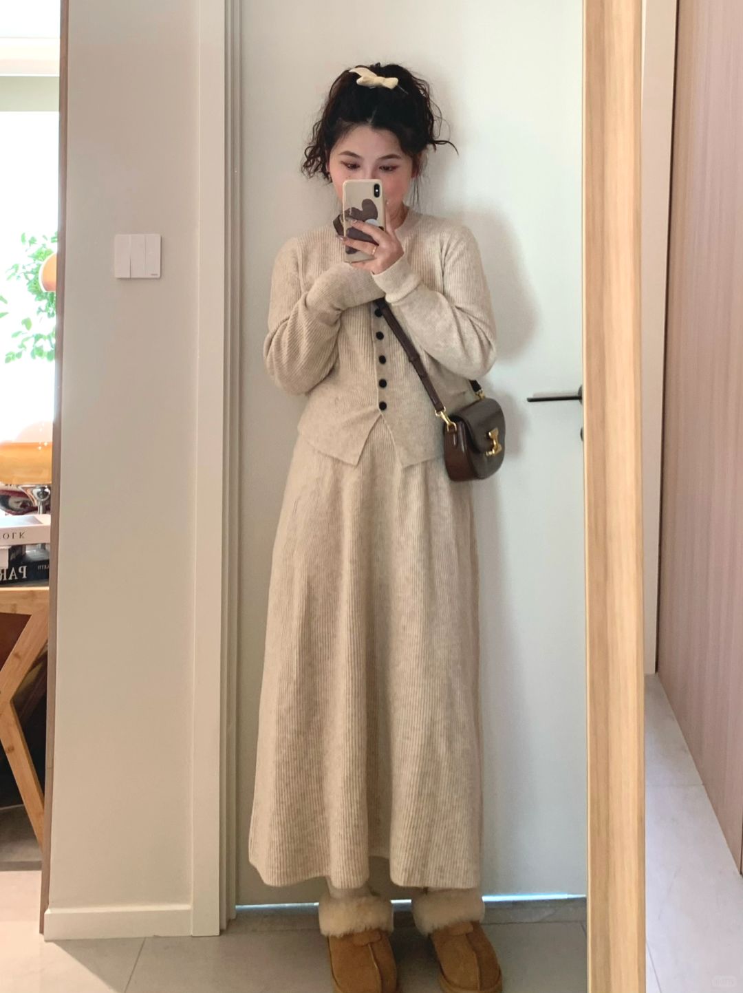 🍶｜温温柔柔的毛毛外套和清野山茶套装～
