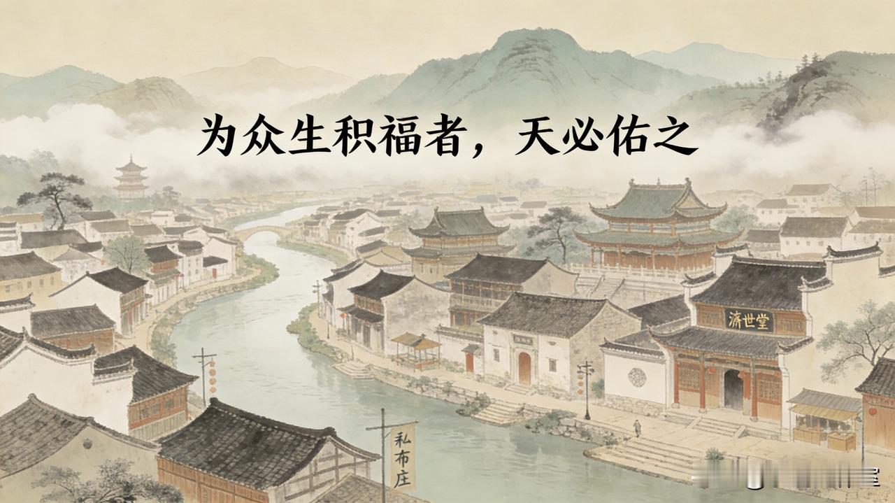 《福泽绵长路》
 
青溪镇卧于群山环抱间，青溪如练，绕镇而过，淌过千年烟火，也淌