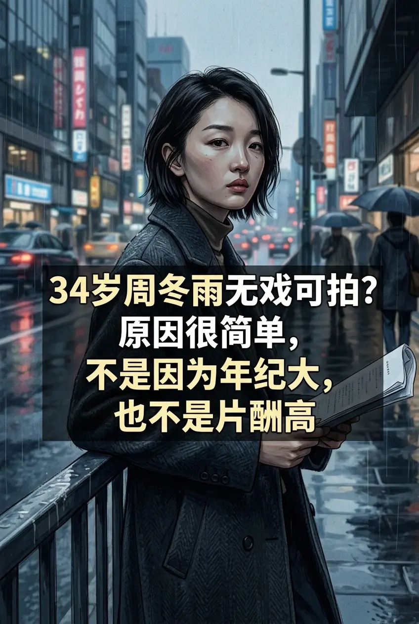 34岁周冬雨无戏可拍？原因很简单，不是因。为年纪大，也不是片酬高