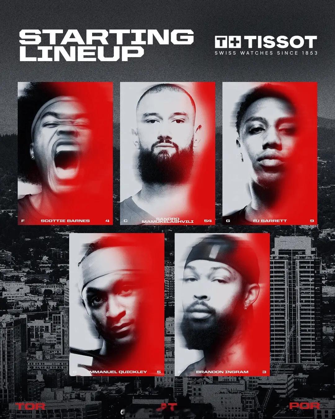 猛龙vs开拓者，正在进行！看球🔗：网页链接英格拉姆猛龙vs开拓者杨瀚森