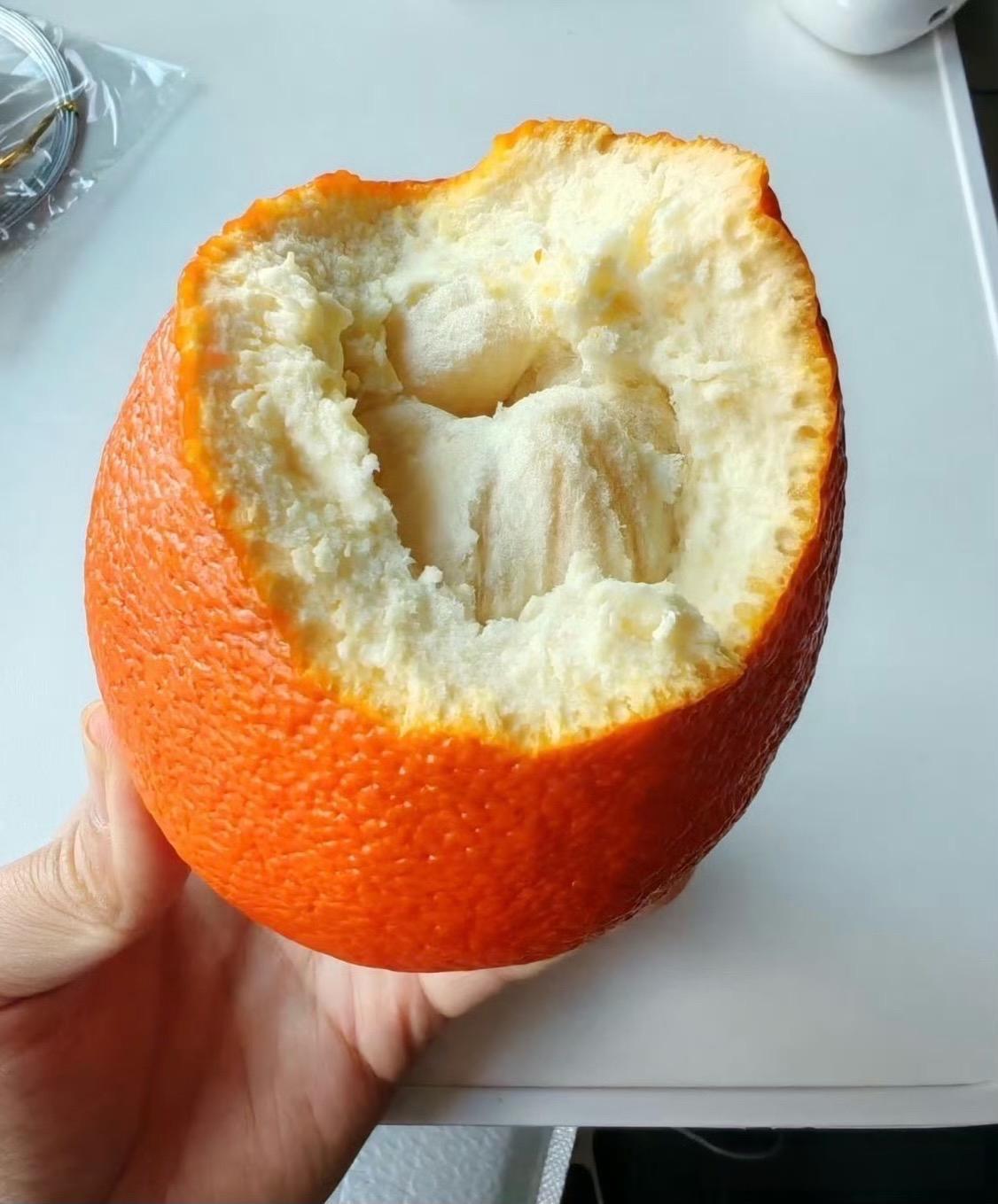 这橙子怎么这个样子？