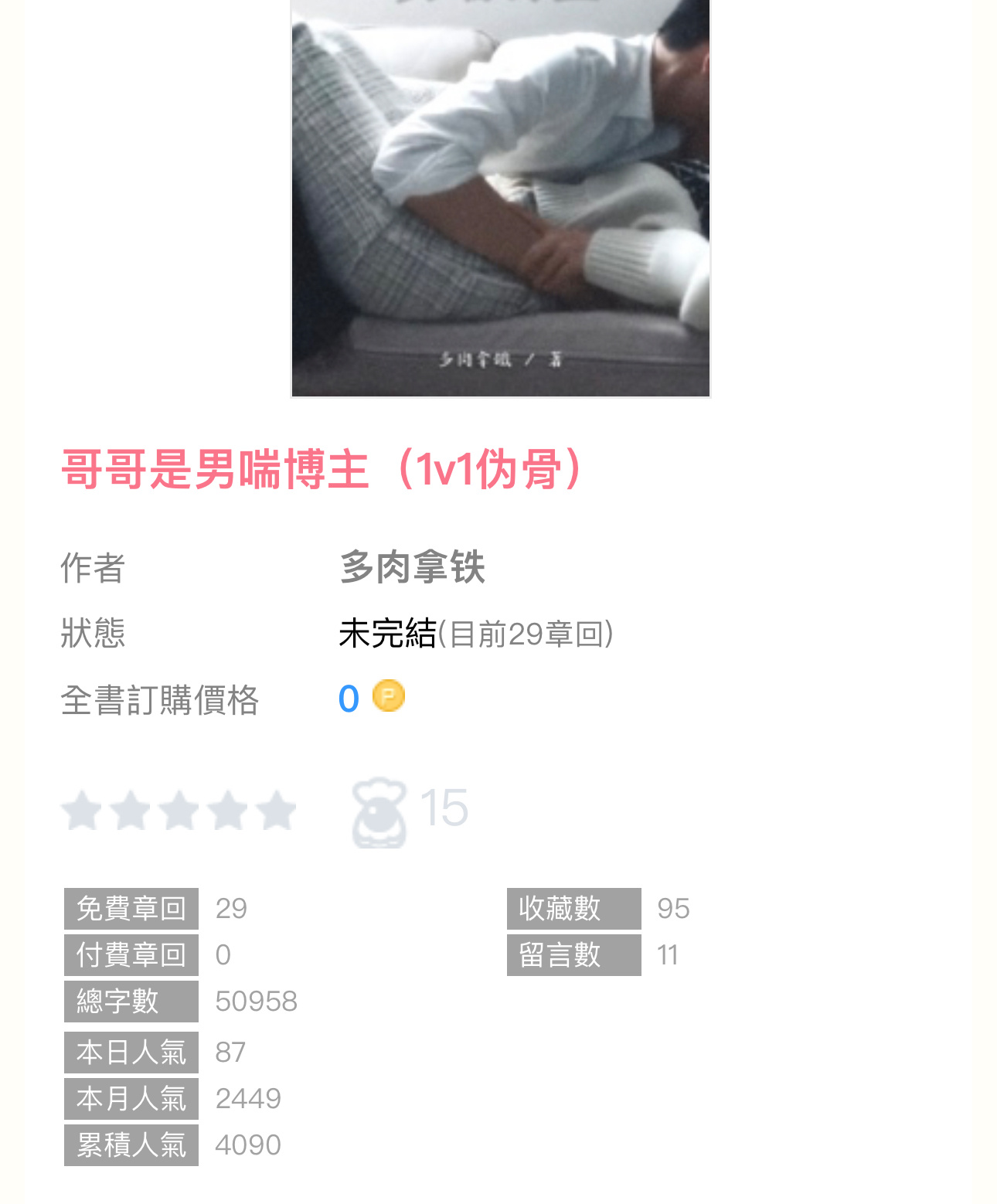 【新書播报】《哥哥是男🚢博主》by多肉拿铁🔸连载🔹伪🦴／1v1 SC／双