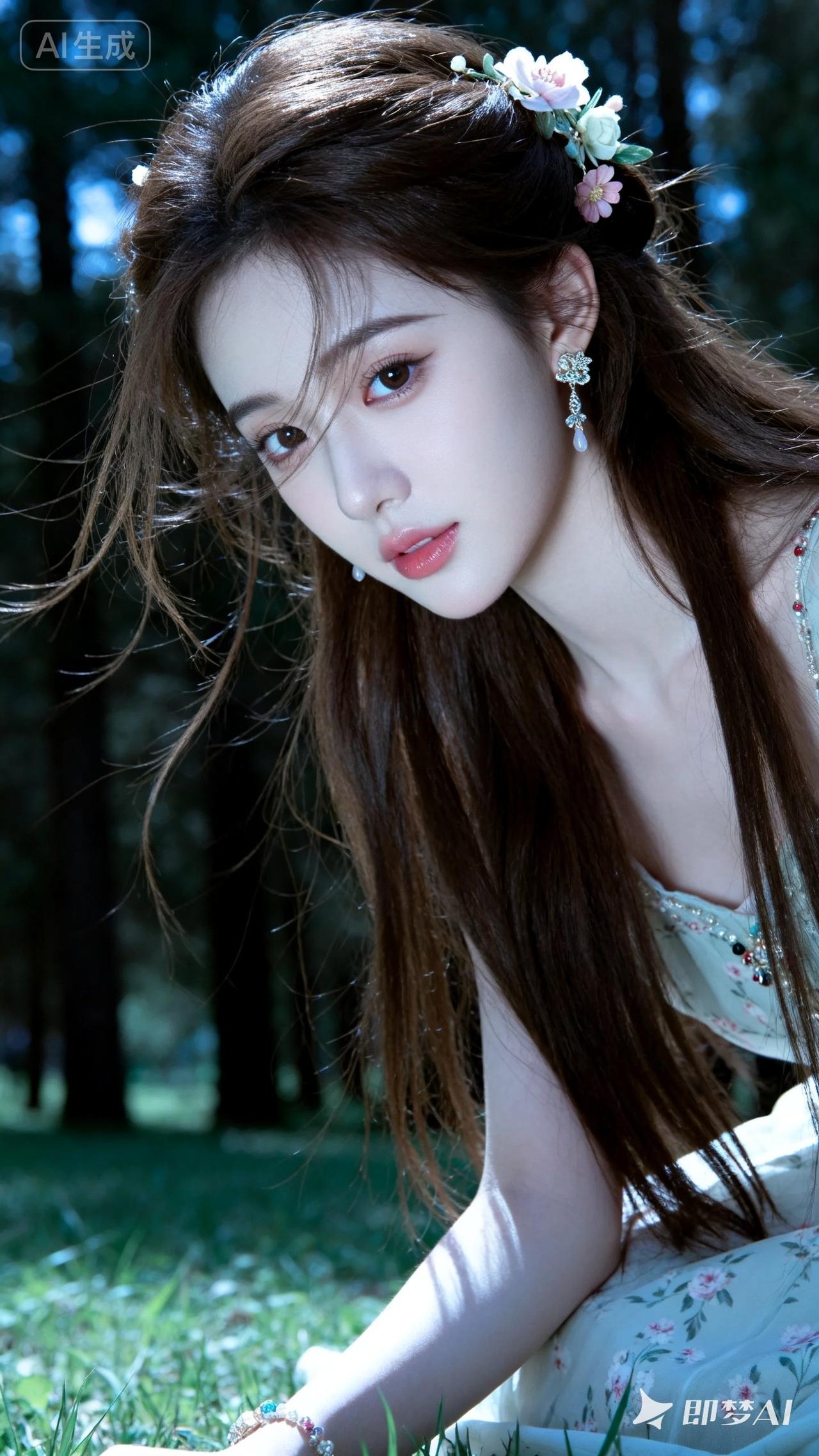 美女穿搭分享。