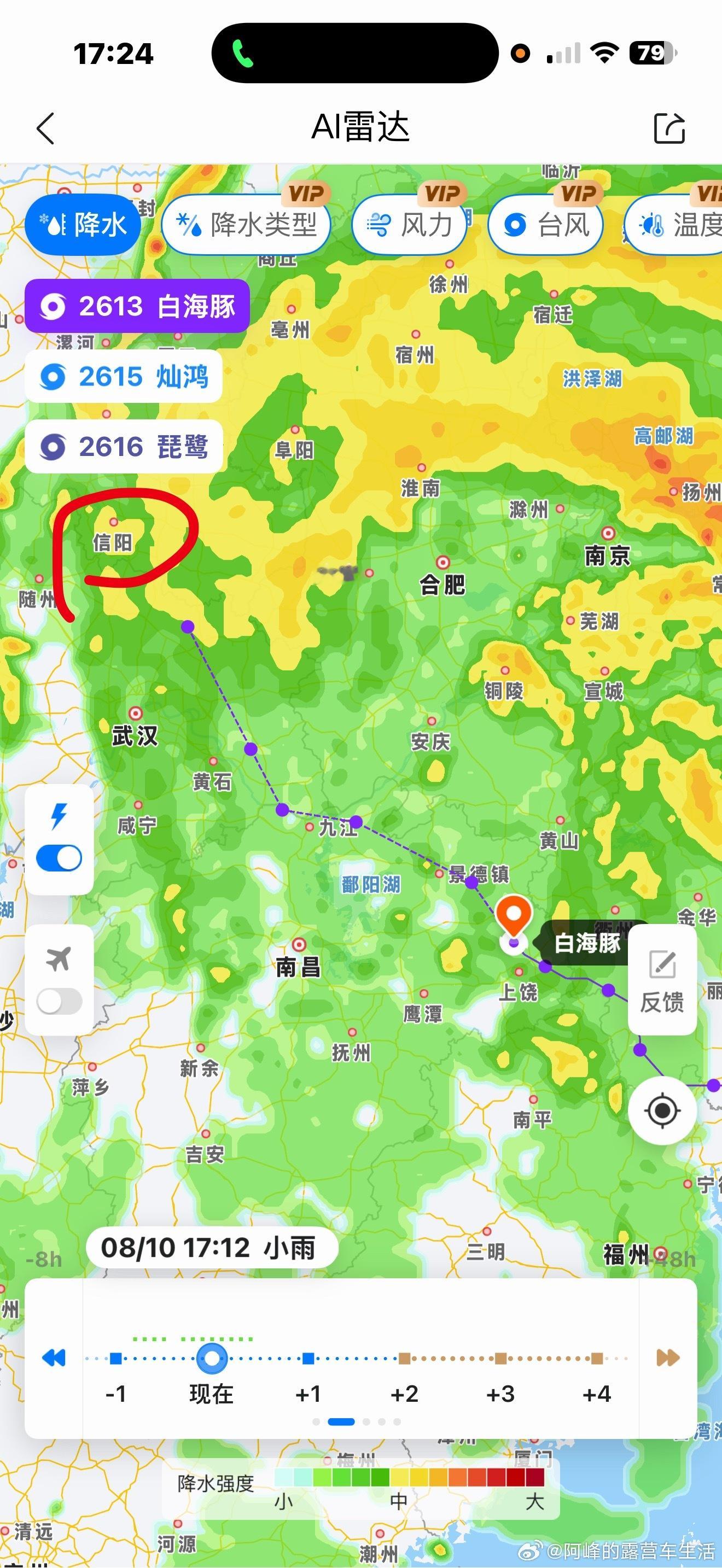 白海豚突然大拐弯这个台风直接干我河南老家去了，我嘞个豆 深圳·很野露营地·求婚·