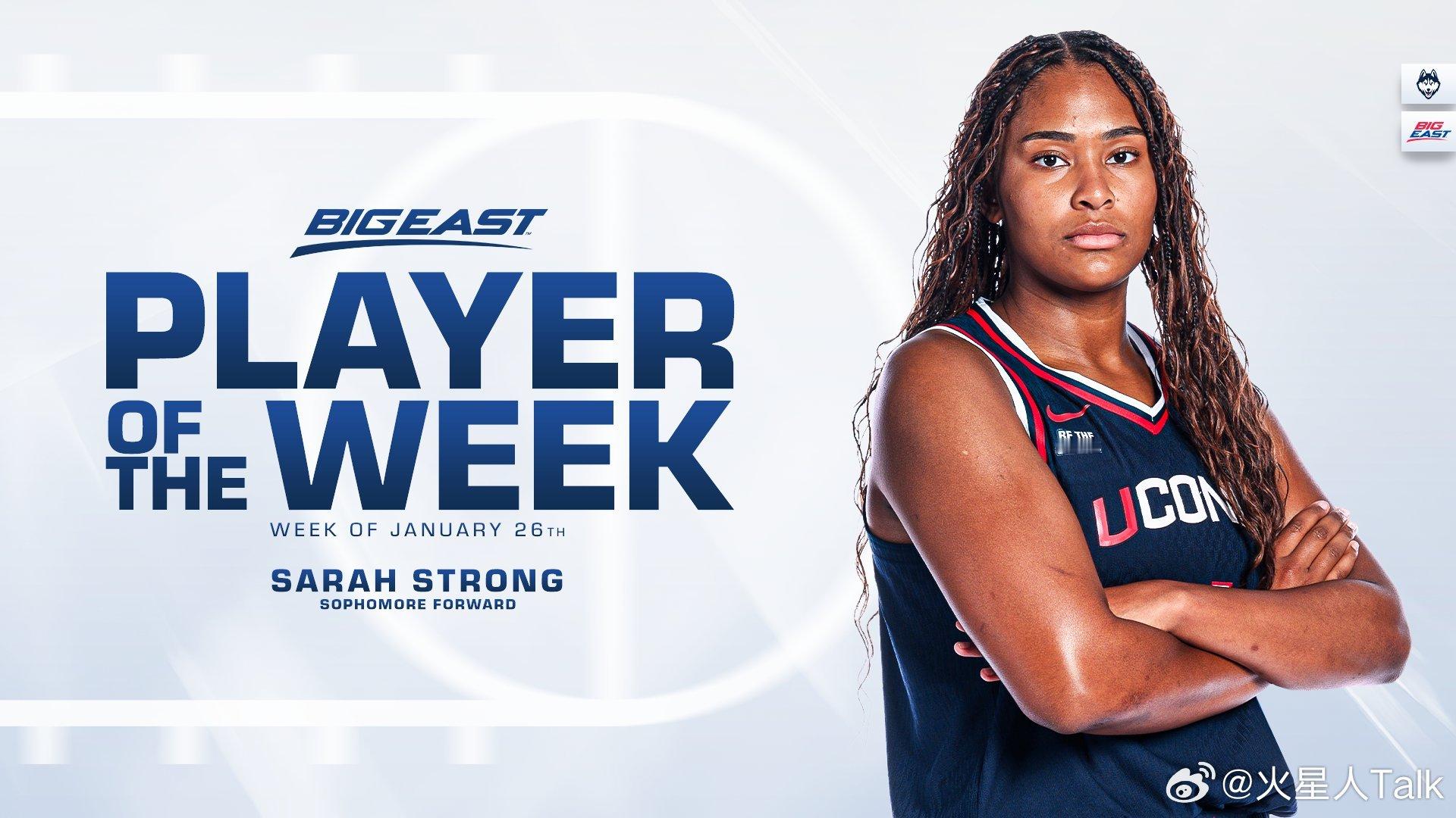 Big East联盟第12周表现奖（2025-2026赛季）。NCAA男篮 最佳