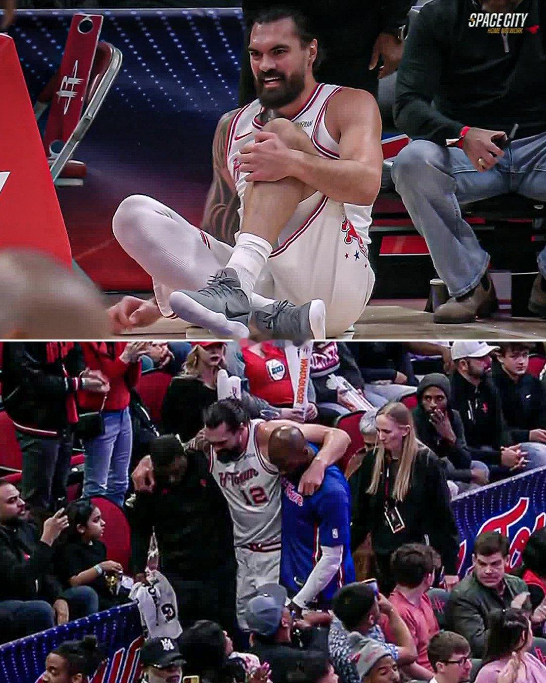 难得见海王受伤，这一下膝盖应该是被撞到了，再强壮的运动员也抵不过岁月，希望无大碍