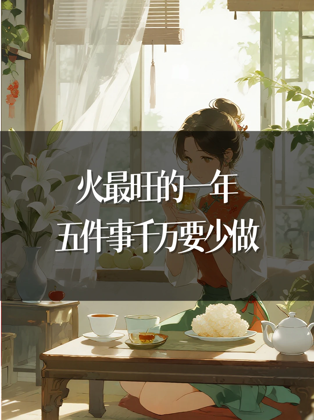 丙午马年：火最旺的一年，五件事千万要少做