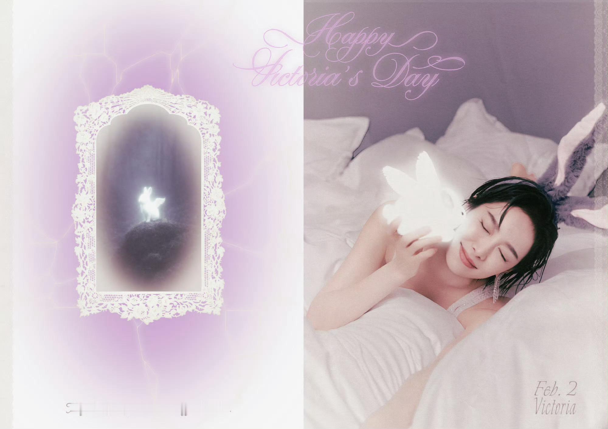 宋茜白蕾丝裙兔耳生日写真宋茜39岁生日照 宋茜39岁生日照，宋茜白蕾丝裙兔耳生日