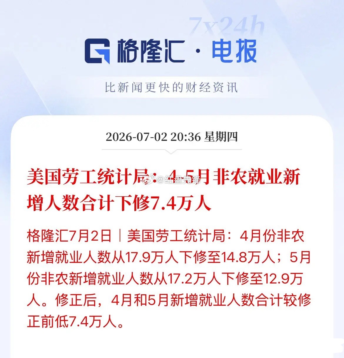 重磅非农数据直接浇灭美联储加息焦虑，原本市场押注10月加息，现在交易员一致推迟到