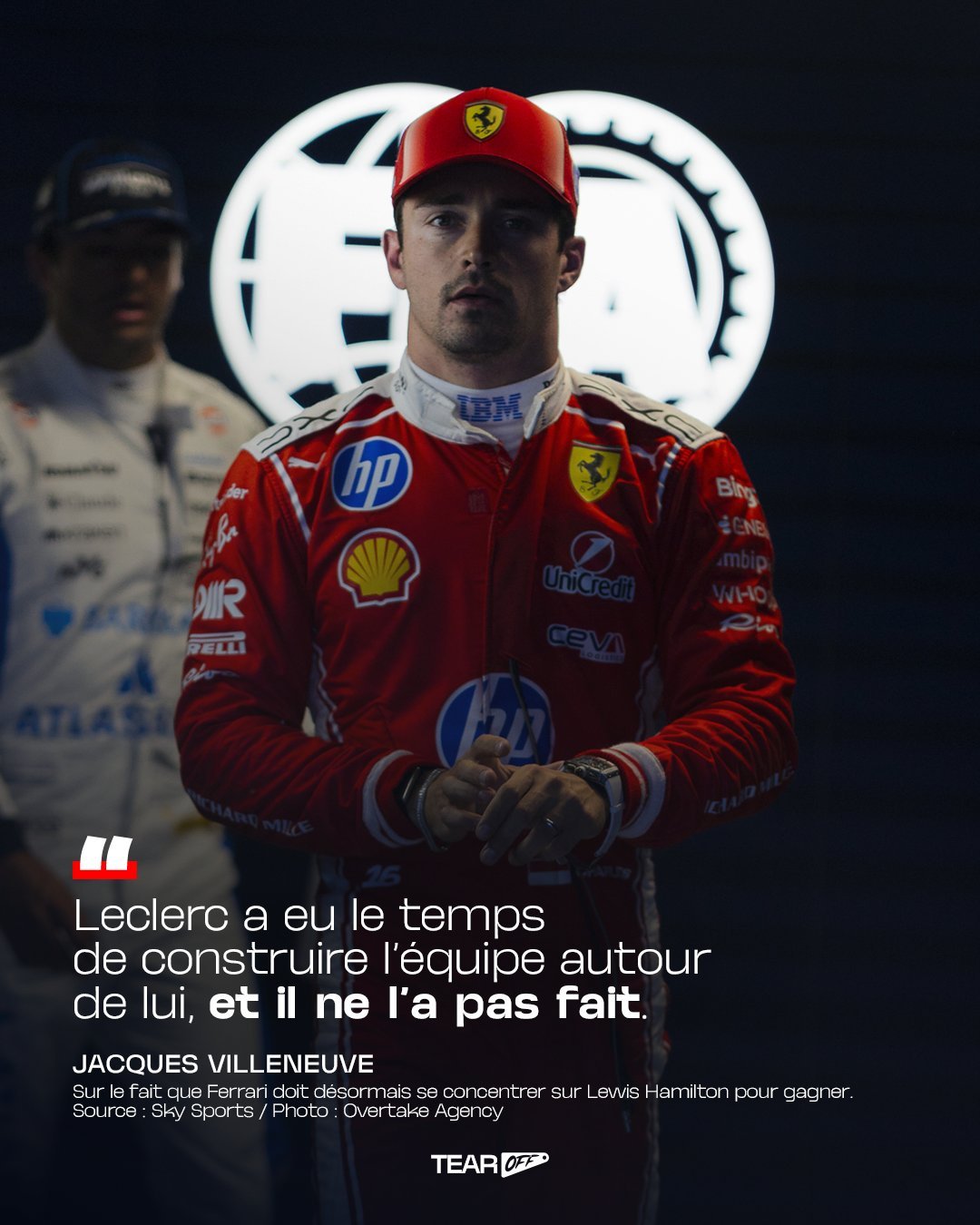 F12026F1奥地利大奖赛 雅克·维伦纽夫表示，法拉利现在如果是为了赢得世界冠