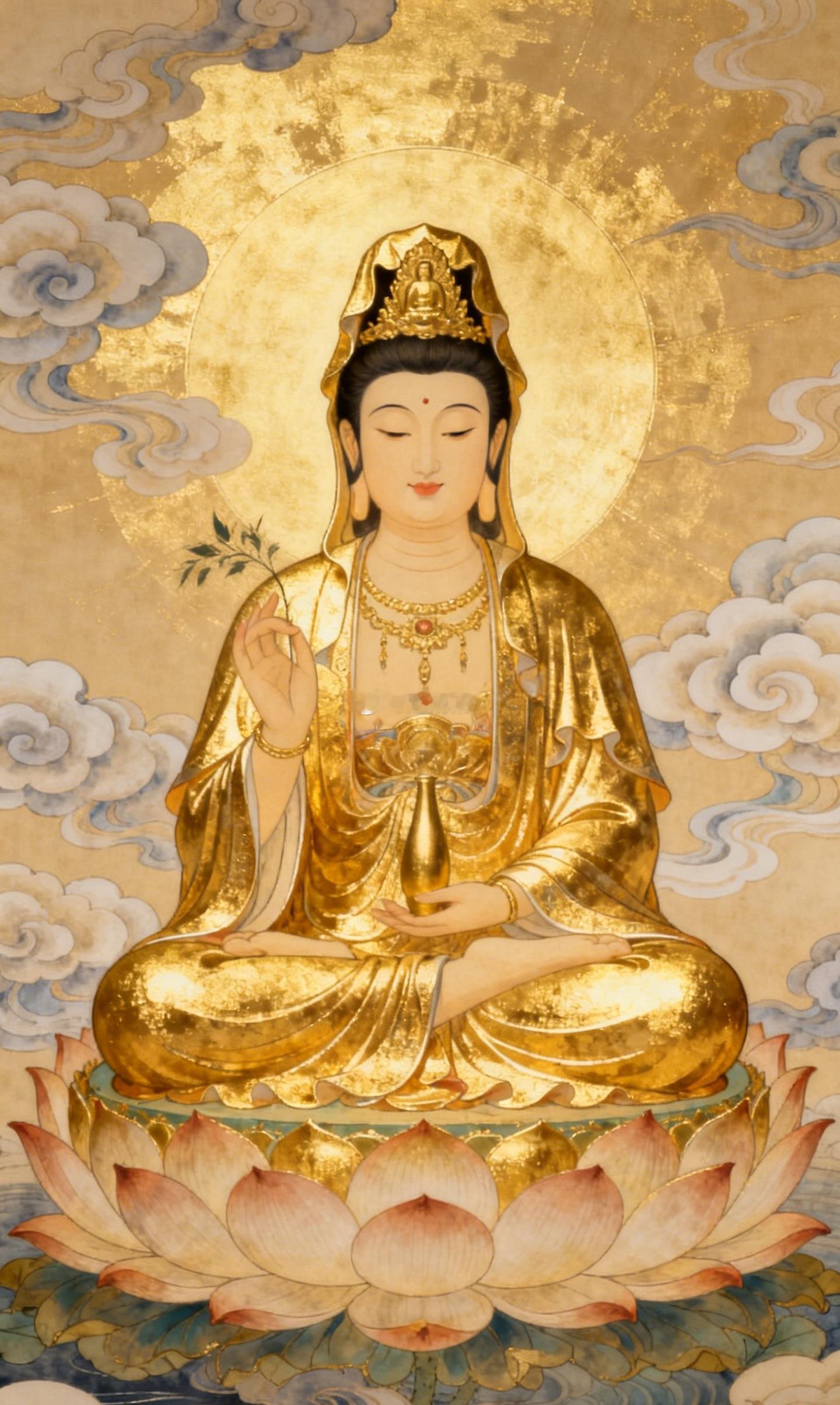 万物随心，自在从容。观世音菩萨座下祈愿：愿所有的遗憾，都是未来惊喜的铺垫，好运如