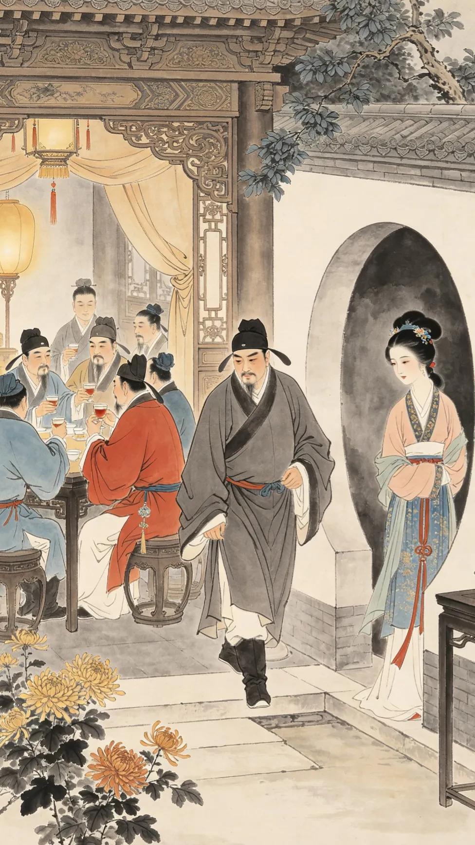 朋友只是锦上添花，女人才是永恒的主题。西门庆就是这样处理这两者的关系的。本来好不