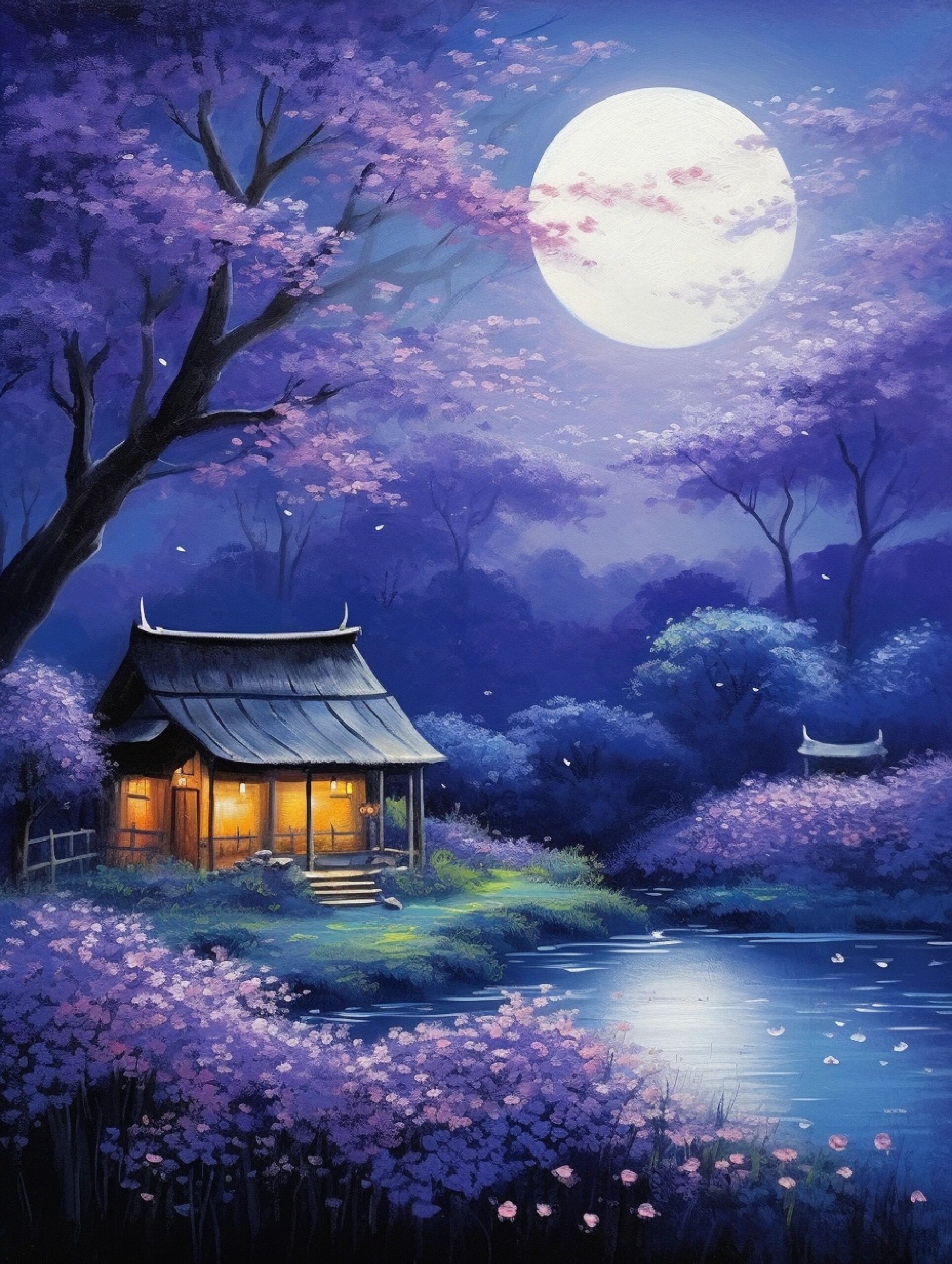 月亮慢慢变圆，愿望慢慢实现。 ​​​
