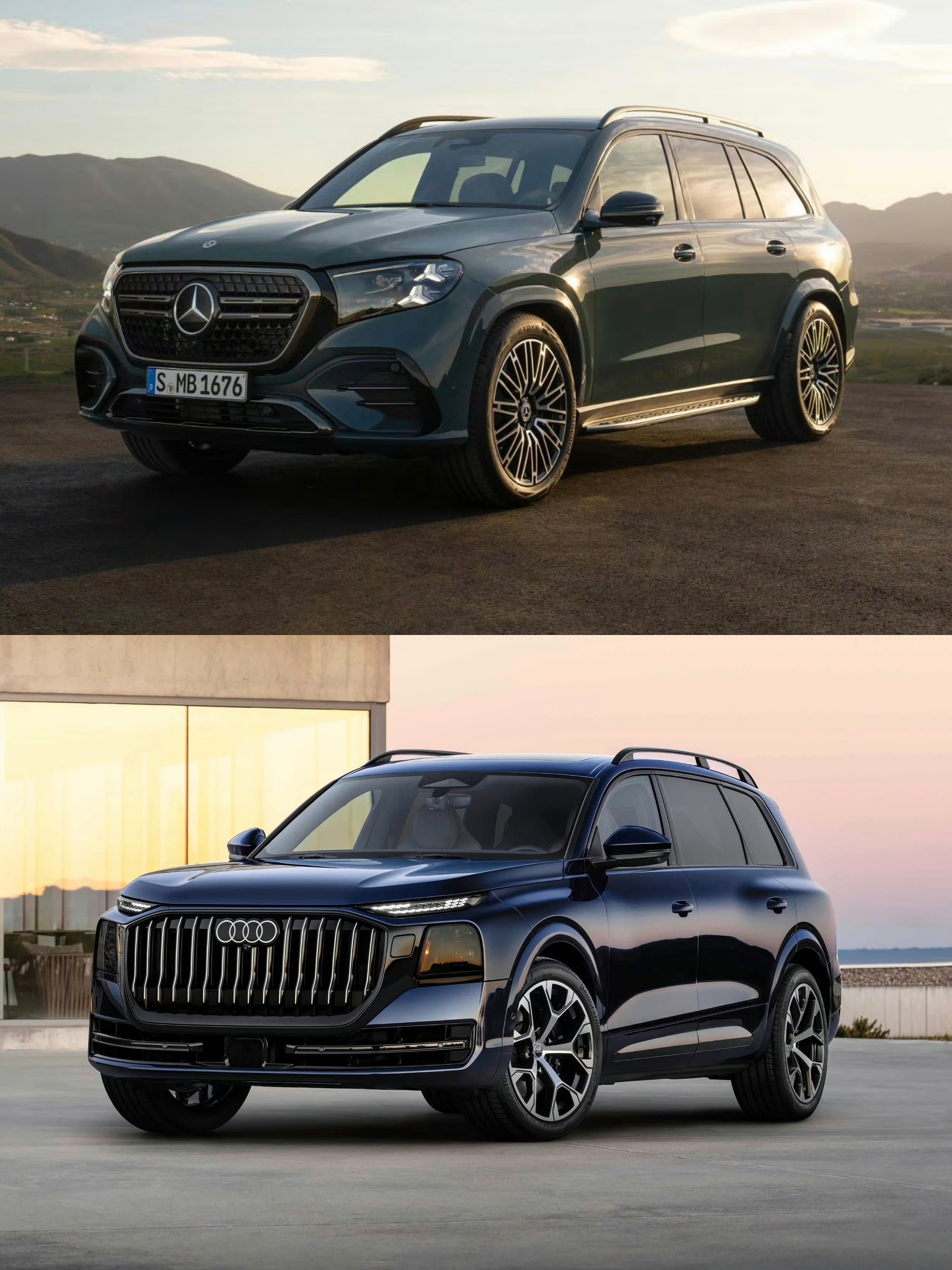 德系三巨头这几款大型SUV，如今在理想L9、蔚来ES9这些新势力9系旗舰SUV面