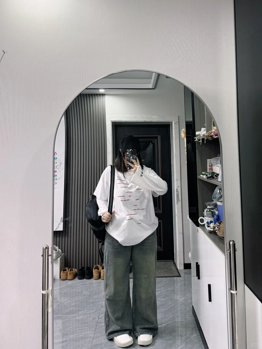 164 190斤｜感觉今天的穿搭尊嘟好显瘦～💭