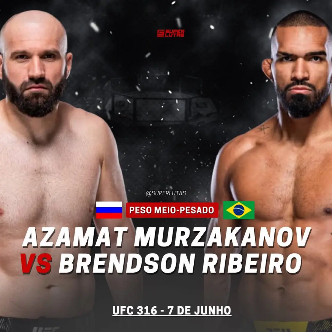 布伦森·里贝罗将于 6 月 8 日在 UFC 316 中对阵阿扎马特·...