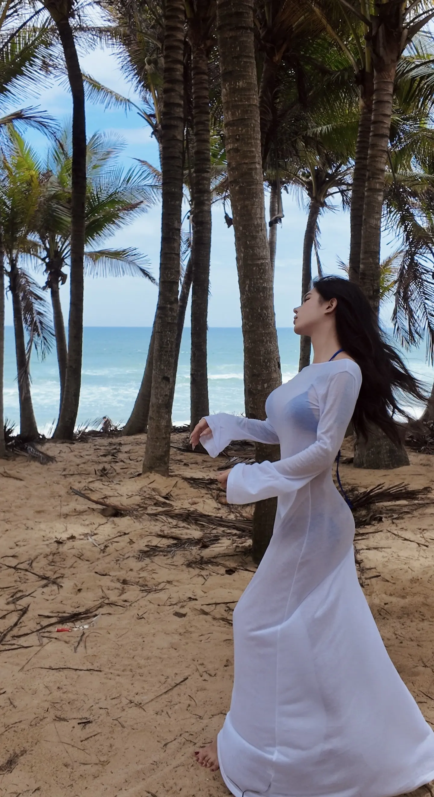 这是海边独有的氛围感 度假穿搭 海边穿搭无不良引导