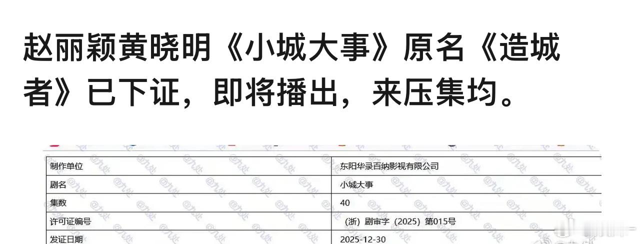 赵丽颖不可能差的，又是开年大戏 
