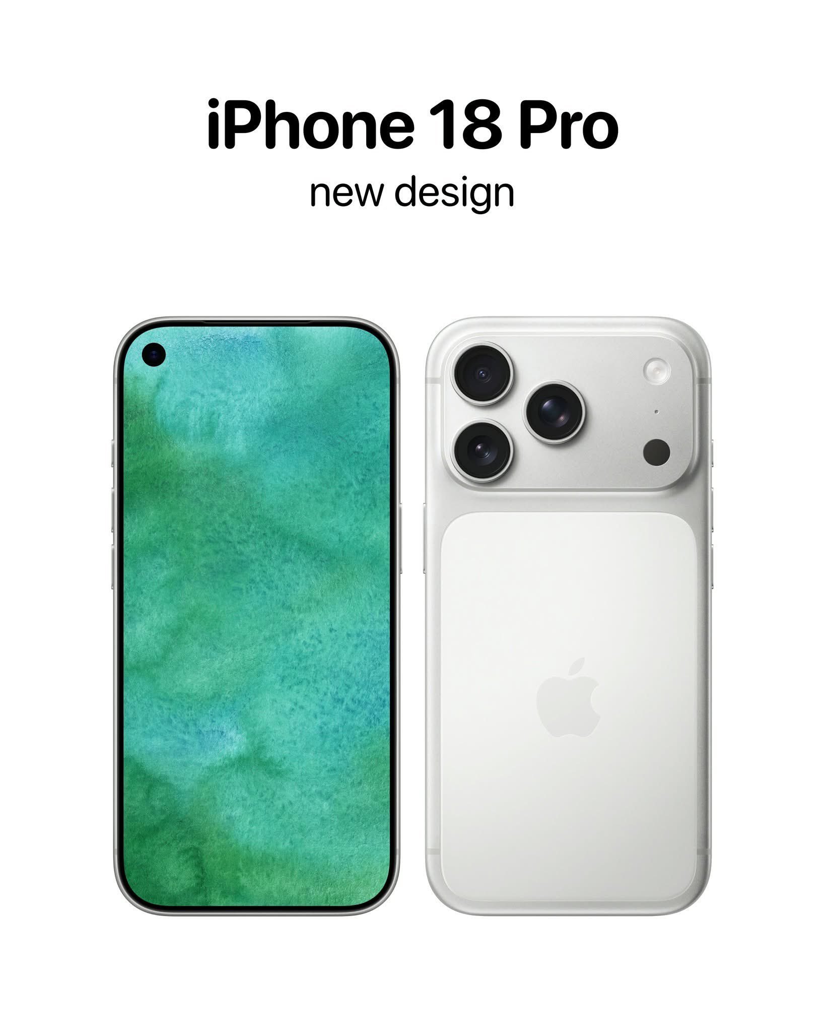 iPhone18Pro外观放弃药丸屏 看来看去还是灵动岛好看一些，虽然屏占比要比